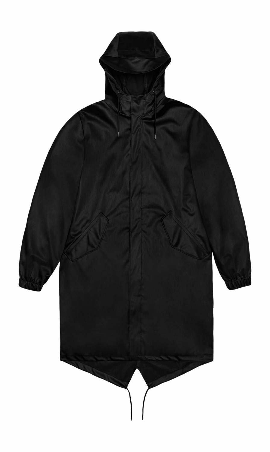 Imperméable RAINS Unisexe Fishtail Parka Black Grain